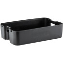 Racktime box Boxit grande, nero, 49,5 x 13 x 32,5 cm, con adattatore Snap-it