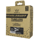 Peatys Holeshot Tubeless Conversion Kit, 21mm, Road & Gravel, rim bath / tire sealant / tubeless valve