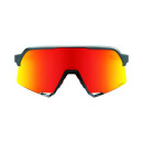 Ride 100% S3 Goggles Matte Gunmetal - HiPERBlue...