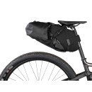 Topeak BackLoader X, bikepacking saddle bag with holster system, 15 liters, black max 5kg payload, with waterproof shrink bag, strap mount