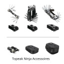 Topeak Ninja CAGE Z Portabidoni, incl. adattatore QuickClick compatibile con gli accessori Ninja Cage, per borracce standard, 14,9x8,3x7,8cm
