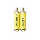 Topeak Threaded 25g CO2 Cartridge Pump Accessories 2pcs Threaded CO2 Cartridge 25gr with Silicone Sleeve