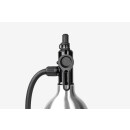 Topeak TUBIBOOSTER X, air compressor replacement, with pump hose tubeless tire booster, with attachment for Presta / Schrader valves