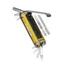 Topeak Tubi 11, 11 functions mini tool, w/tubeless tire repair tools, w/o plugs, w/o bag, Silver