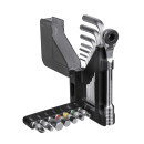 Topeak Omni ToolCard, mini tool box, with ratchet, 7 attachments and 7 Allen/Torx keys