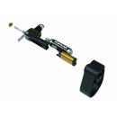 Topeak Tubi Master+, compact tubeless tire repair kit incl. plugs and CO2 cartridge, mounting with Velcro fastener