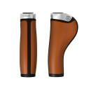 Brooks GP1 leather grips 130/130mm, honey/silver