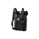 Brooks PICKWICK backpack 26l, black/black medium, roll closure, canvas