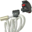 Klick-fix Satteladapter mit Seilschlosshalter Ø 6-10mm, für Kabelschlösser und Satteltaschen