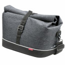 Klick-fix Rackpack City Tasche grau mit Rollverschluss, inkl. RT Adapter 25x25x21cm, bis max 6kg, 8l volumen