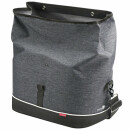 Klick-fix Rackpack City sac gris avec fermeture à enroulement, adaptateur RT inclus 25x25x21cm, jusquà max 6kg, volume 8l