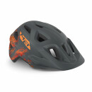 MET Helmet Eldar, Gray Orange, Matt, S 52-57