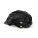 MET Helmet Downtown MIPS, Black, Glossy, M/L 58-61