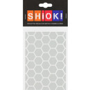 SHIOK! Set di fogli riflettenti Honeycomb white 1 foglio DIN A6