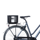 Cassetta per biciclette Basil S, 17,5L, plastica riciclata, nero