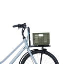 Basil bike crate S,17.5L, recycled plastic,moss green
