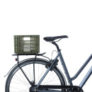 Cassetta per biciclette Basil S, 17,5L, plastica riciclata, verde muschio