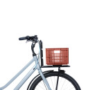 Cassetta per biciclette Basil S, 17,5L, plastica riciclata, rosso terra