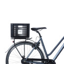 Basil bike crate M, 29.5L, recycled plastic, black