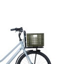 Cassetta per biciclette Basil M, 29,5L, plastica riciclata, verde muschio