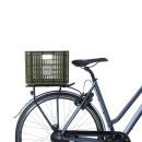 Basil bike crate M,29.5L, recycled plastic,moss green