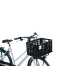 Basil bike crate L, 40L, recycled plastic, black