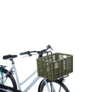 Basil Fahrradkiste L, 40L, recycelter Kunststoff, moss green