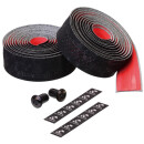 Ciclovation handlebar tape Velvet Touch, Black/Red, PU...