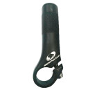 Response handlebar end grips, Bar Ends 85 mm short AL6061 black-sand