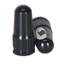 Response valve cap, CNC aluminum 6061 Presta black pair