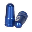 Response valve cap, CNC aluminum 6061 Presta blue pair