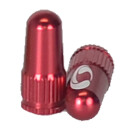Response valve cap, CNC aluminum 6061 Presta red pair