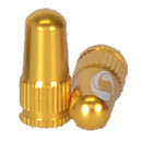 Response valve cap, CNC aluminum 6061 Presta gold pair