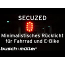 Busch + Müller Rücklicht Dynamo, SECUZED Plus, Schutzblech/Sattelstütze/Streben Montage, 333ALK, he8