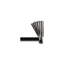 Ergotec handlebar end grips, Barend Evo 1 adjustable 15 ° aluminum 6061 black-sand
