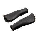 Ergotec Grips, MONACO Kraton/Leather Grip Ø: 22 Length:135/135 black