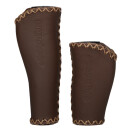Ergotec Grips, MONACO Kraton/Leather Grip Ø: 22 Length:135/135 brown
