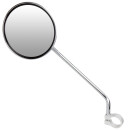 Ergotec rear view mirror, M-66L length:190 left/right mounting steel/chrome plated