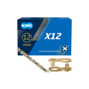 KMC chain, X12 Ti-N, gold-black, 126 links 12-speed