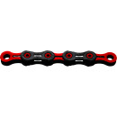 KMC chain, X11 DLC, black/red, 118 links