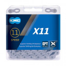 KMC chain, X11 EPT, silver, 118 links 11-speed