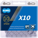 Catena KMC, X10 EPT, argento 114 maglie 10 velocità