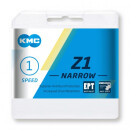 KMC chain, Z1 Narrow EPT, silver, 112 links 1-speed