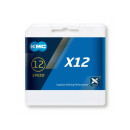 KMC chain, X12, silver/black, 126 links 12-speed