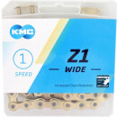 KMC chain, Z1 Wide, gold, 112 links 1-speed