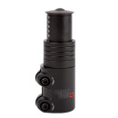 Ergotec stem adapter, Ahead 28.6, adjustable: 56-76 mm, L6, AL6061 black