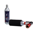 Mini-pompe à Co2 Hutchinson, Kit INFLATOR, Presta/Schrader incl. 2 cartouches 16g max. 8 bar, AD60222
