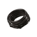 Masterlock spiral cable lock, combination black length 120cm Ø 8mm 8143