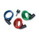 Masterlock cable lock, FAMILY keyed alike set of 3 colored length 180cm Ø 8mm 8127TRI
