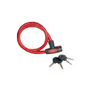 Masterlock armored cable lock, with flat key red length...